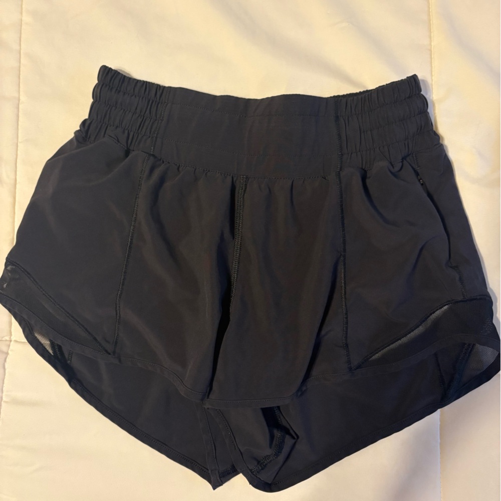 Black lululemon hotty hots size 0